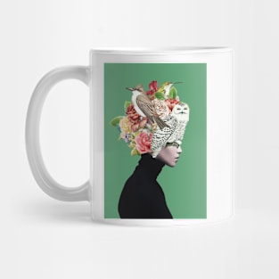 Lady with Birds(portrait) 2 Mug